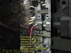 Formas de injecção de aço de acabamento de superfície texturizada profissional para tampa de garrafa multi-cavidade